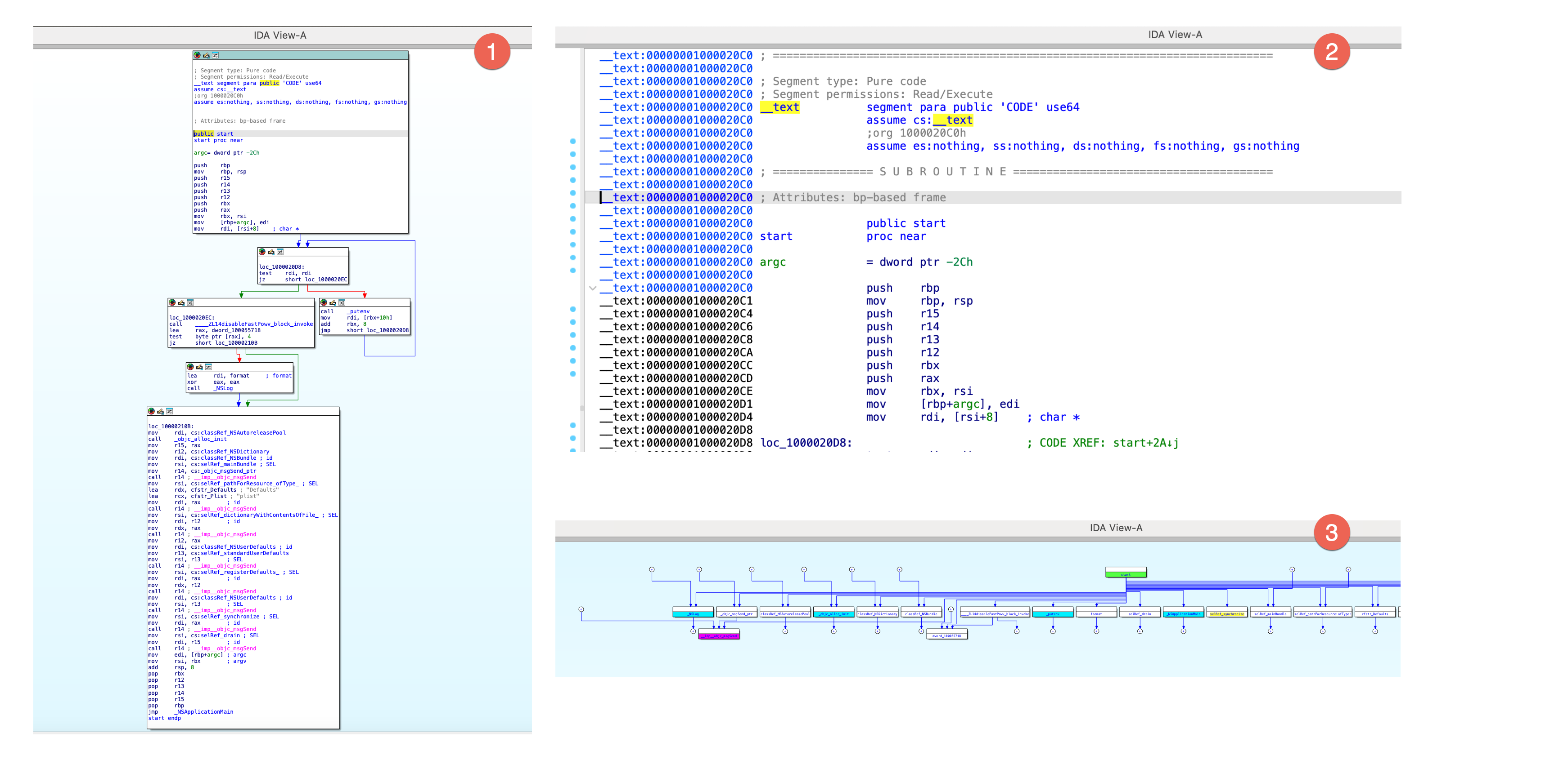 IDA view modes