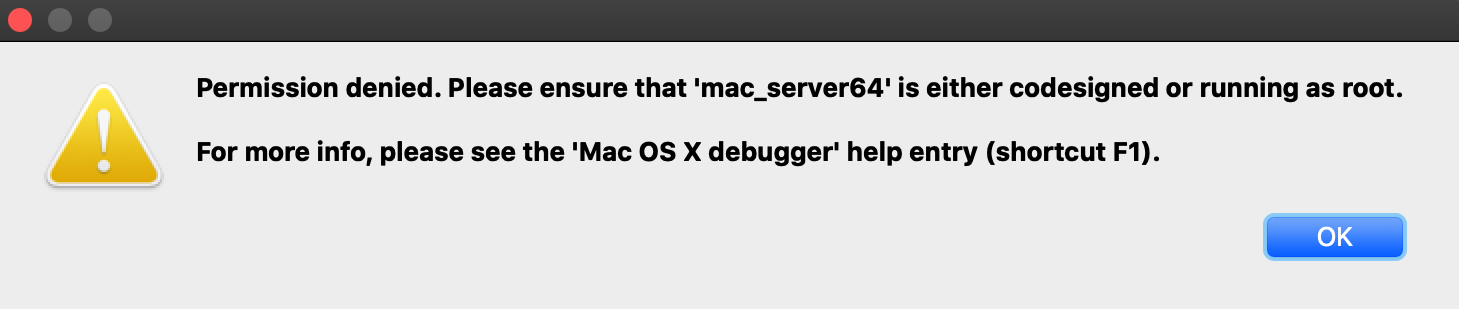permission denied