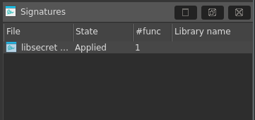 Import signature