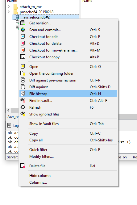 File history
