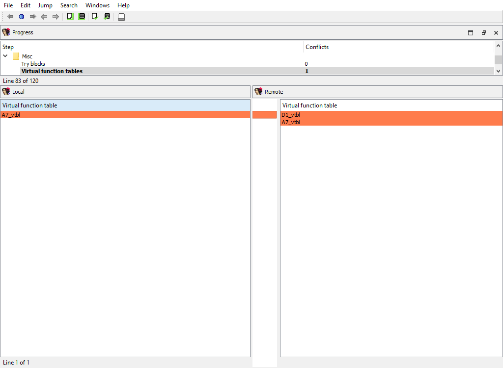 merge mh vftables